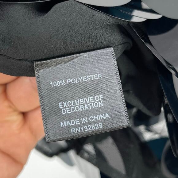 NBD | NWT Portra Mini Dress in Black Paillettes Party Disco Sequins M - Picture 15 of 16